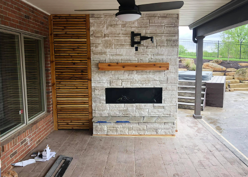 Evansville and Newburgh Outdoor Fireplace Construction